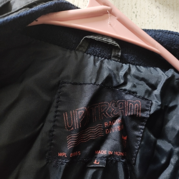 Thunderbird coupe Black Windbreaker with Ribbed Collar and Zipper Closure - Picture 8 of 13